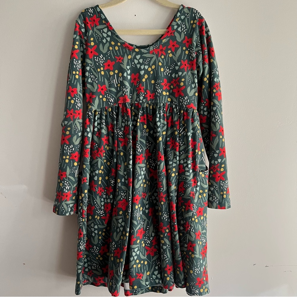 Hanna Andersson Holiday Dress 6-7 120cm